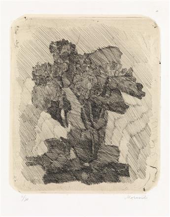 GIORGIO MORANDI Gerani dentro un bicchiere.